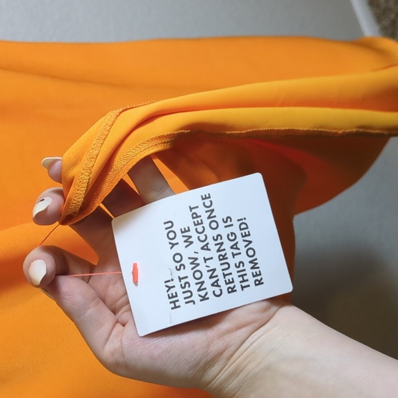 ASOS Design orange satin cut out sleeveless tie back midi dress - Picture 12 of 14